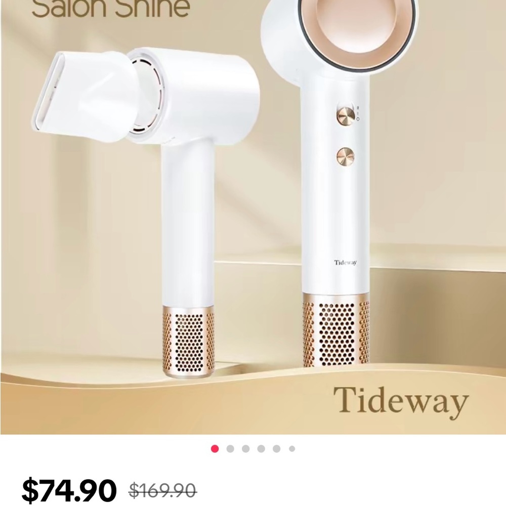 Tiktok famous Tideway blow dryer with diffuser